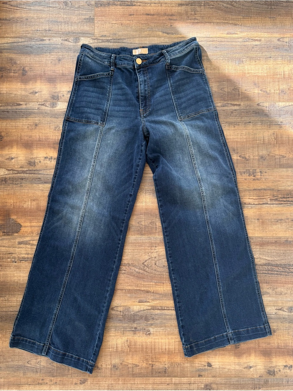 Kut from the Kloth Dark Wash Wide Leg Jeans